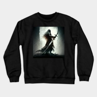 The fear fighter with his sword Crewneck Sweatshirt